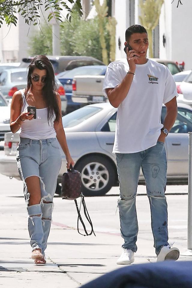  Kourtney Kardashian was spotted out with model lover Younes Bendjima