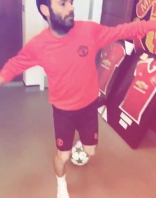  The video of Juan Mata dancing is the subject of the social media ban breach