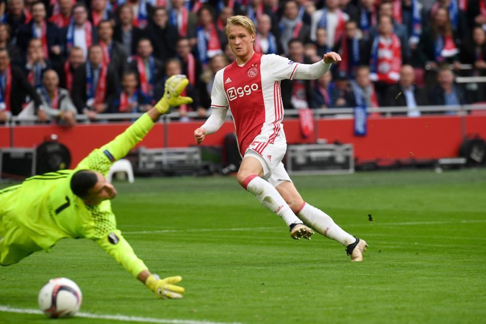  Danish hitman Kasper Dolberg has proven himself to be both a technical and physical forward