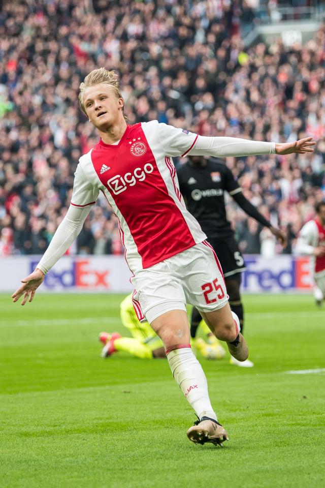  Ajax sensation Kasper Dolberg has burst onto the scene this season