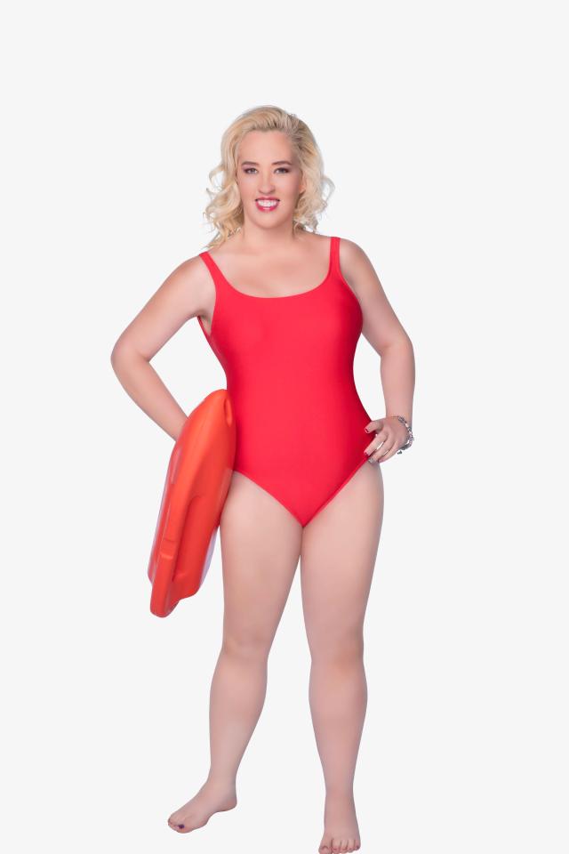  And it seems she pulled off that iconic red swimsuit well