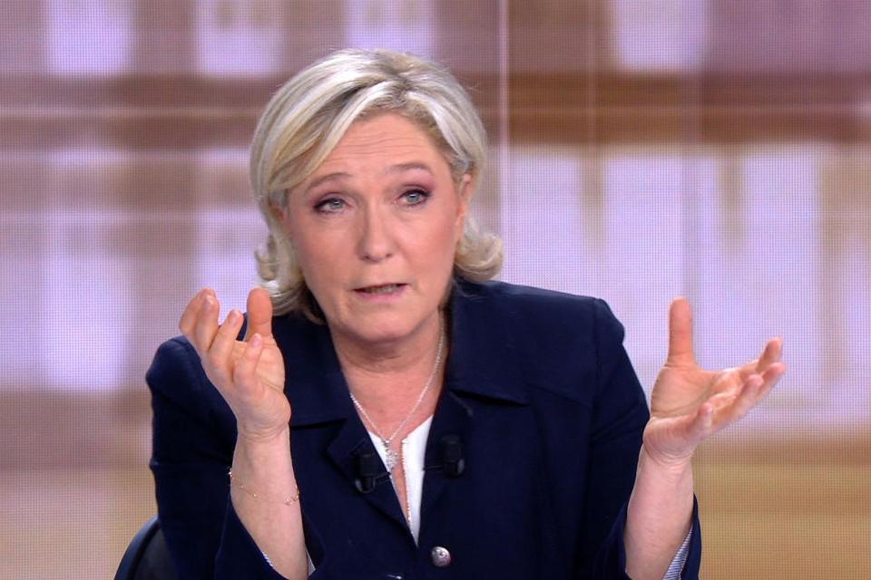  Ms Le Pen was earlier accused of being ‘a liar’ full of ‘stupidities’