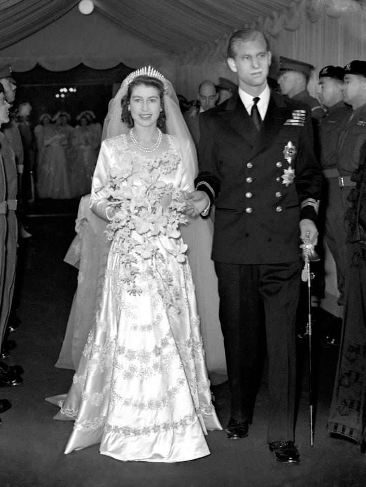  The future Queen married Philip at Westminster Abbey in 1947