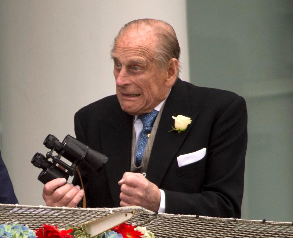  Prince Philip at the Epsom racecourse in 2013