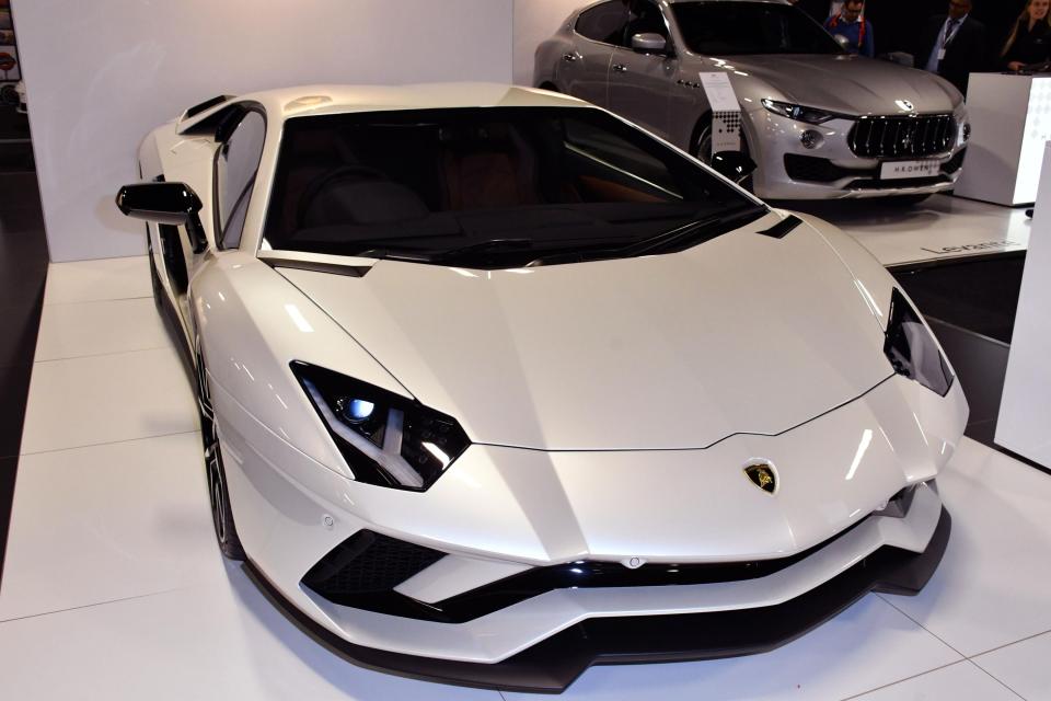  Flagship £270,000 Lamborghini Aventador S has a top speed of 217mph