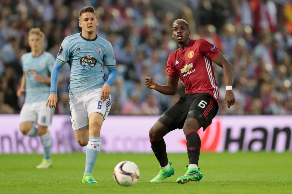  Paul Pogba stamped his authority on the match with his midfield performance