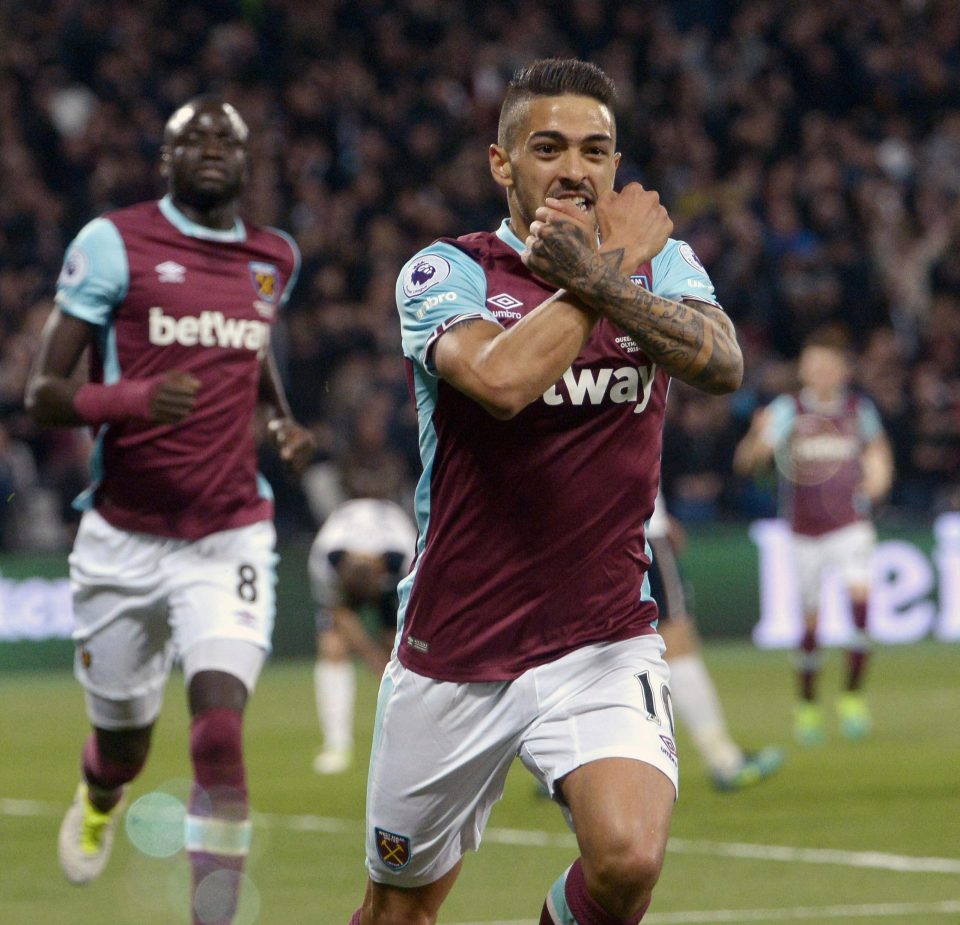  Manuel Lanzini scoring the winner against Spurs