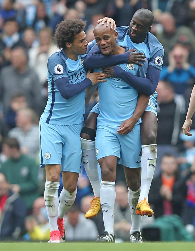  Captain Vincent Kompany struck just four minutes into the second half at the Etihad