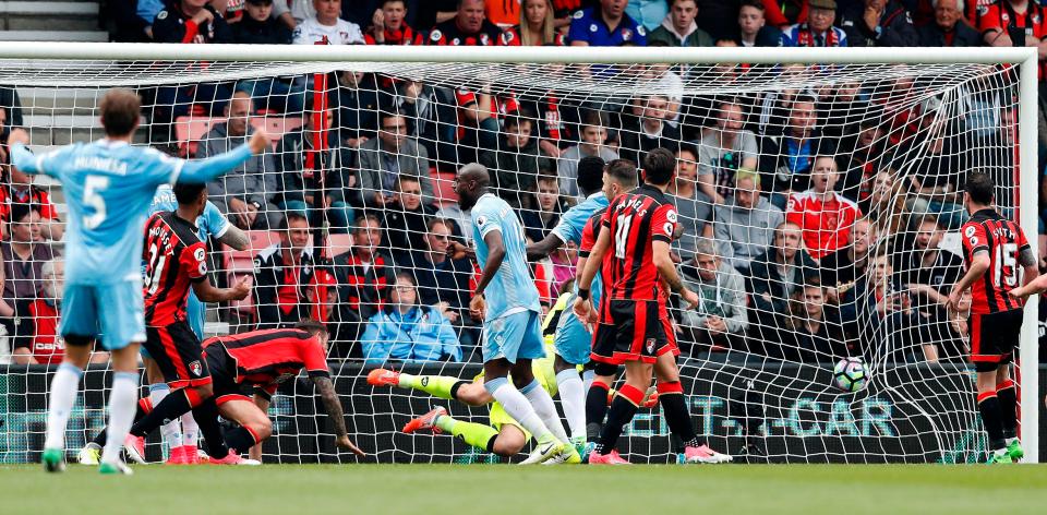  Lys Mousset scores own goal on his full debut for Bournemouth