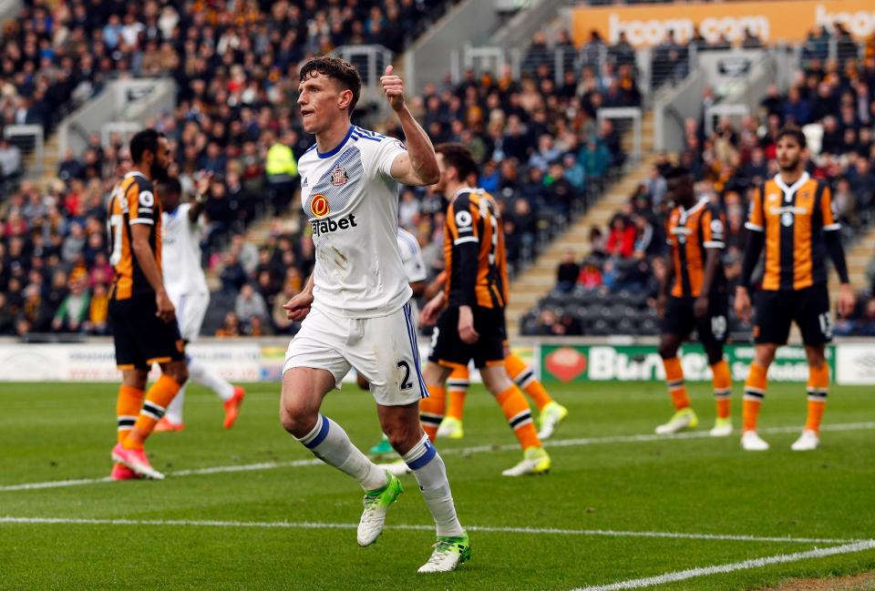  Billy Jones scored the only goal of the game as Sunderland inflicted a huge blow to Hull's survival hopes