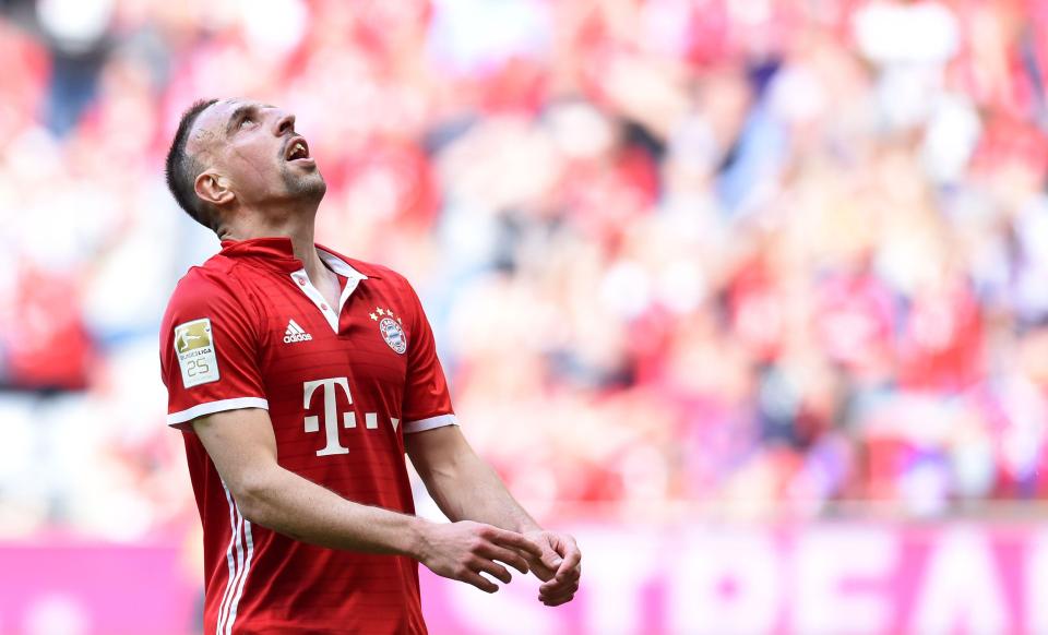  Franck Ribery could be on his way out of Bayern after a 10-year spell