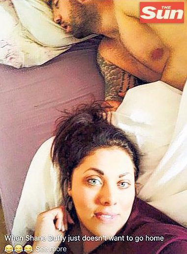  Daniella Francesca took the photos as the defender slept naked in her bed