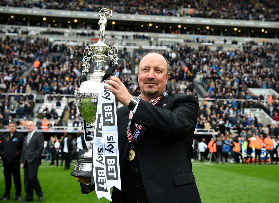  Rafa Benitez won the Championship title in his first season at Newcastle