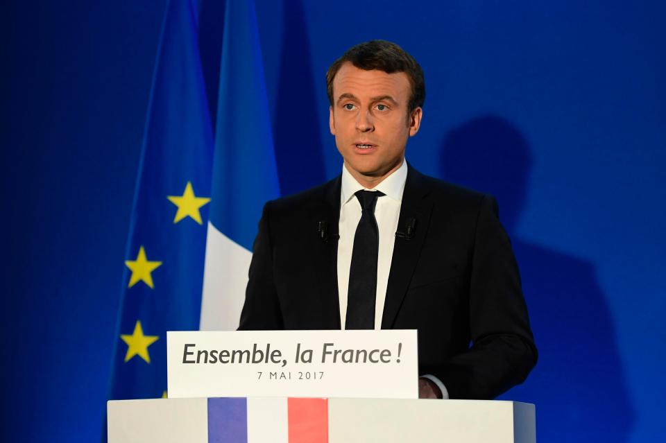  Macron vowed to heal the divisions in French society after his thumping win