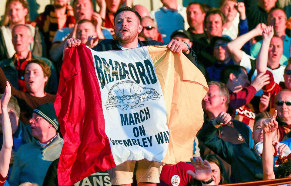 Bradford supporters have a trip to Wembley ahead of them 