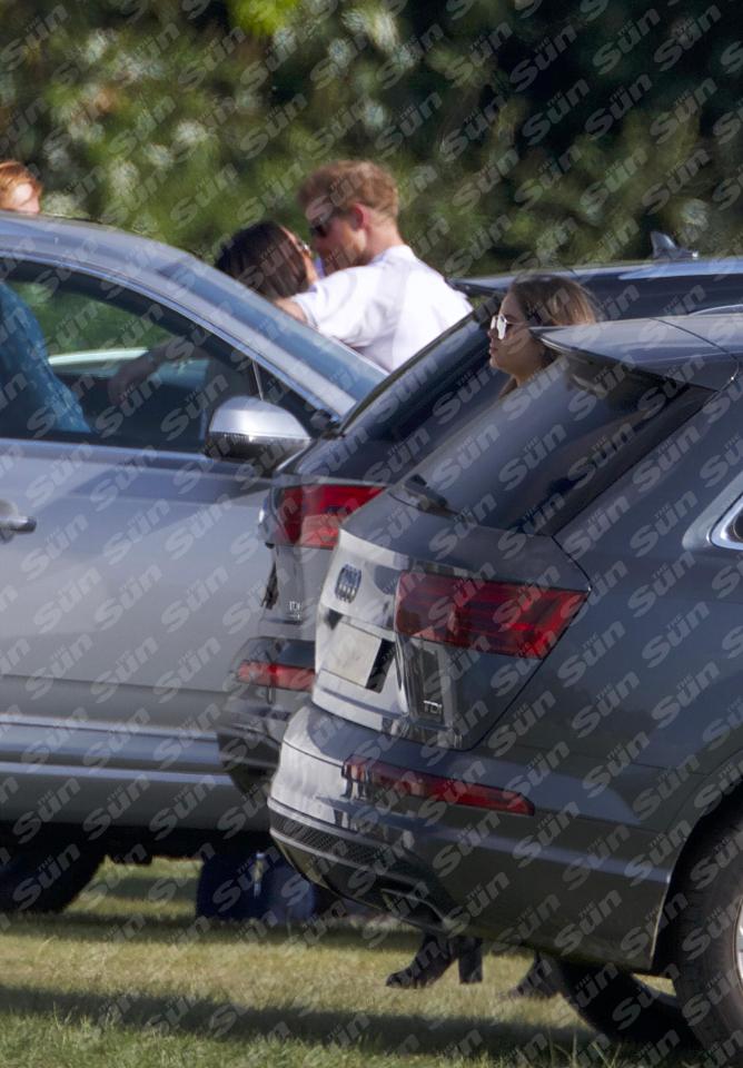  One more for the road ... the pair were snapped locking lips for the first time at the charity event