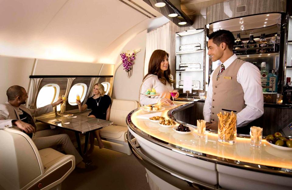  Emirates is in the process of upgrading its onboard lounges and they will be launched in June