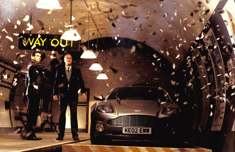  Brosnan is second in the Bond car league table including Aston Martin Vanquish from Die Another Day