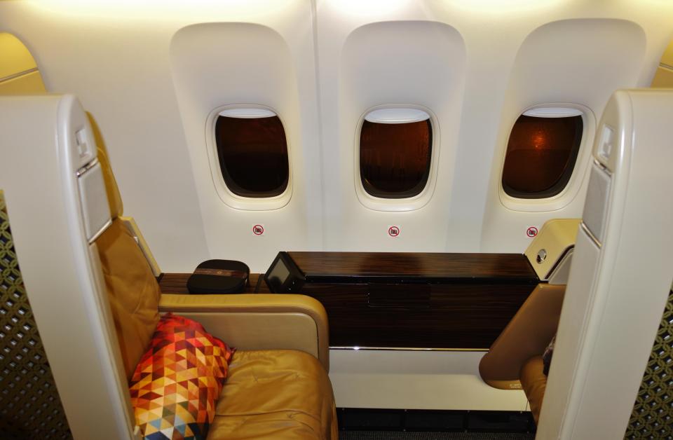  More than 40 airlines including Virgin Atlantic, Qantas and Etihad (pictured) all use the auctioning system for their fancier seats