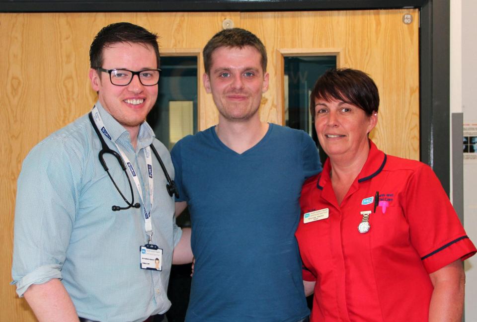  Matthew Bryce praised hospital staff for helping him through his traumatic experience