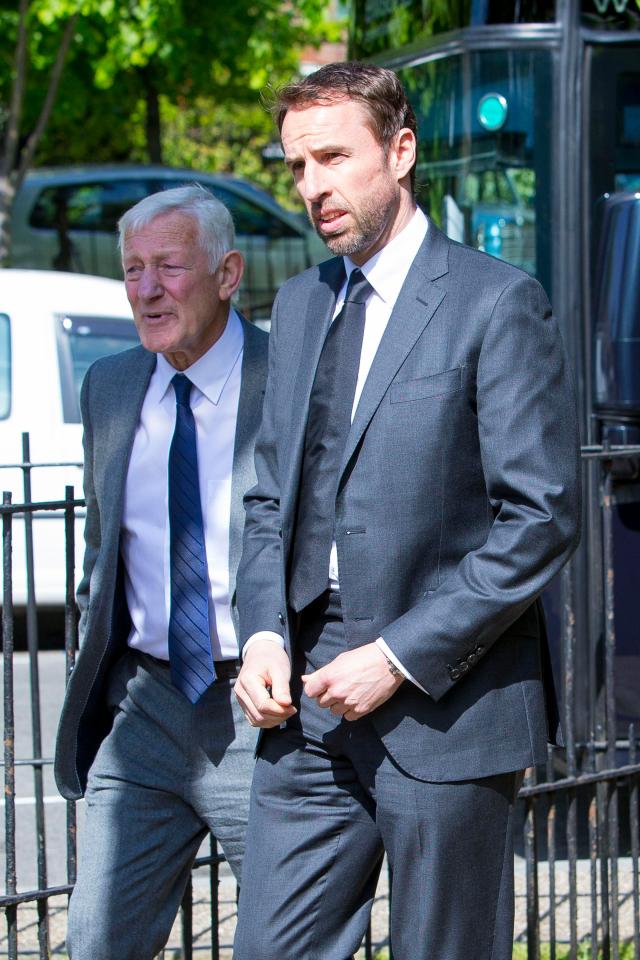  England boss Gareth Southgate, who played with Ugo Ehiogu at Middlesbrough and Aston Villa, attended the service