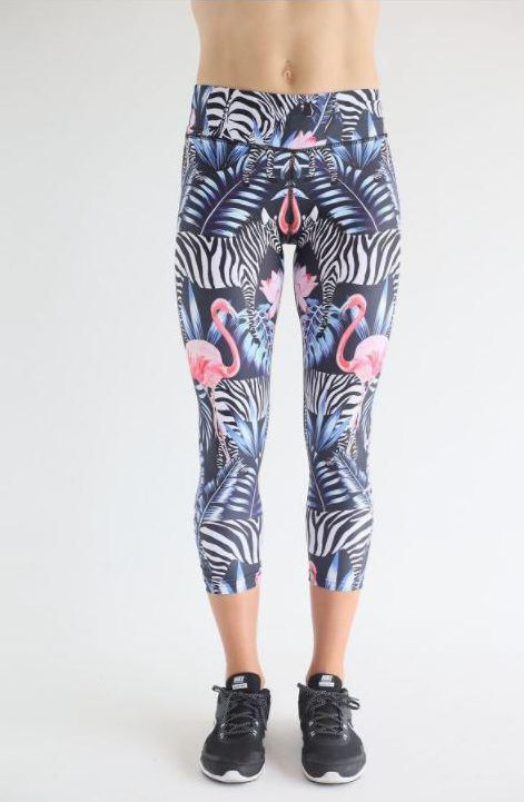 The flamingo placement on the crotch of these leggings looks VERY inappropriate