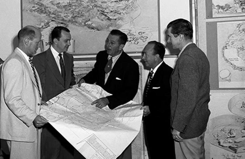  The map was drawn to show investors about Walt’s theme park idea