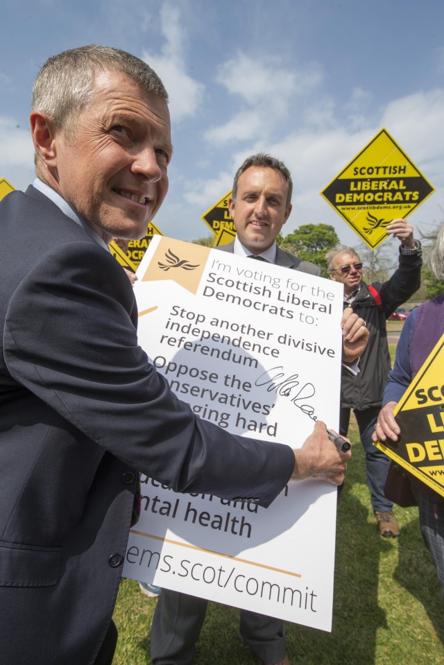 The Scots Lib Dem boss even signed his version – to give it the personal touch