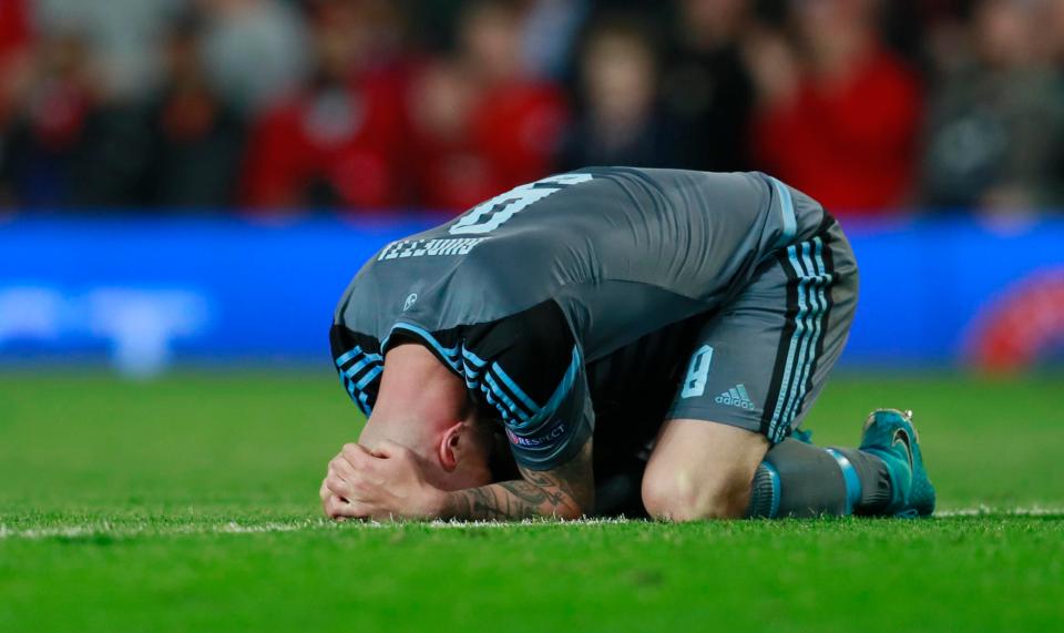  John Guidetti missed a late sitter just moments after a blatant dive at Old Trafford