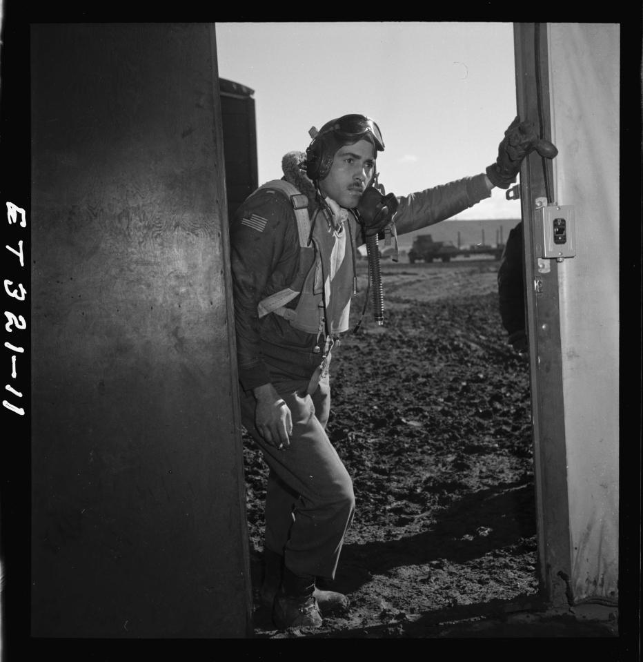  Tuskegee airman Edward M. Thomas, March 1945