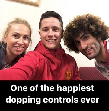 Ander Herrera underwent a random drugs test after Man Utd's win over Celta Vigo