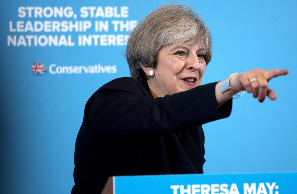  Theresa May could end up with a majority well into three ­figures in June's snap election