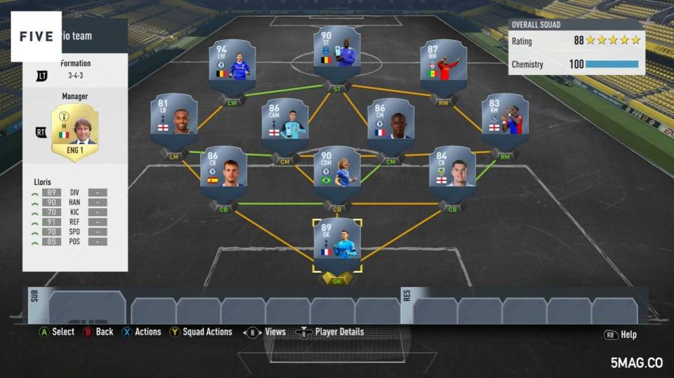  Rio Ferdinand selected his team of the year on FIFA