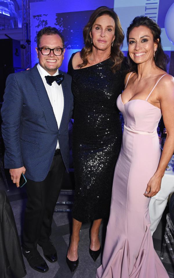  Alan Carr spent the evening with Cait and Melanie Sykes