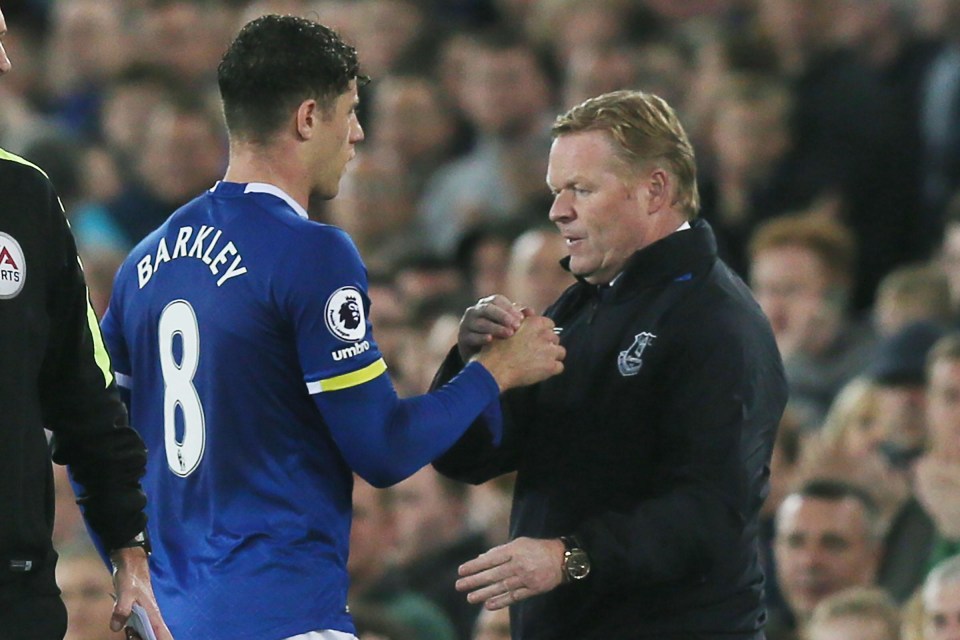 Ronald Koeman is looking to replace Ross Barkley at Goodison Park