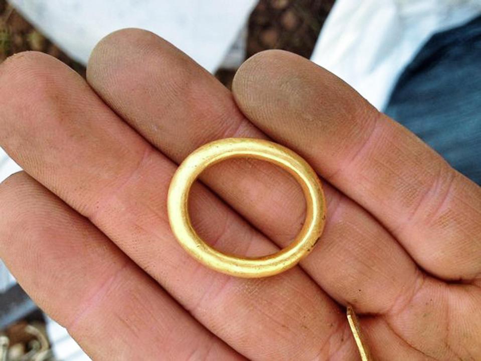  Among the haul was a 10th century gold ring