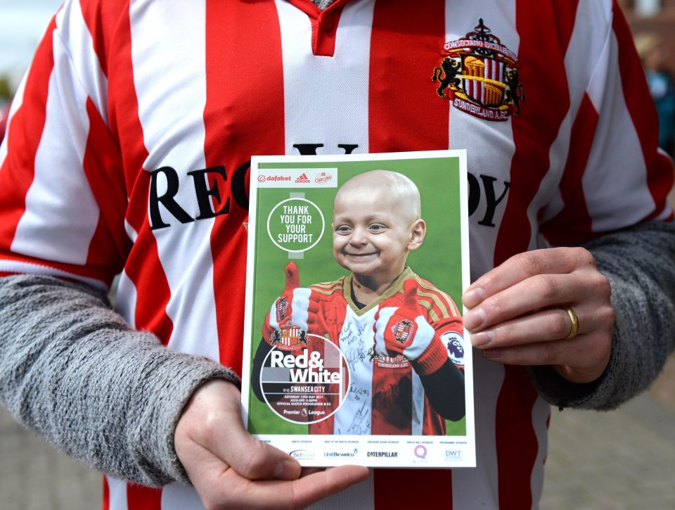  The match programme of the game was a tribute to cancer-stricken fan Bradley Lowery