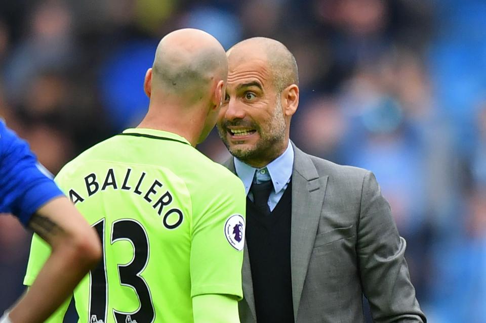  Caballero played his way into Pep Guardiola's team this season but has left