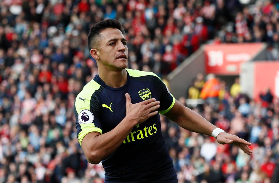  What made Alexis Sanchez's goal even more impressive was that he was injured at the time