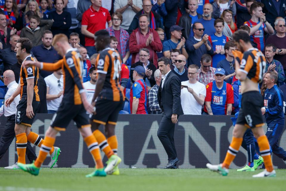  Hull crashed out of the Premier League as they slipped to defeat at Crystal Palce