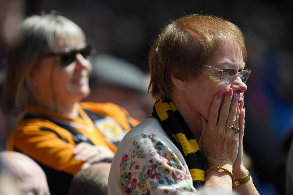  Hull supporters were left disappointed as they watched their team fall to relegation