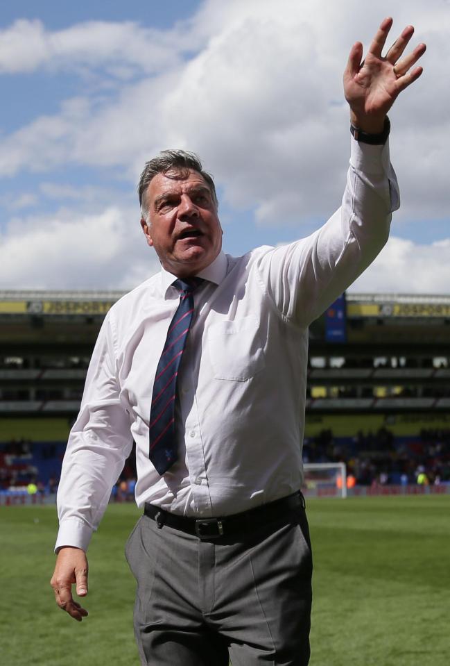  A relieved Sam Allardyce was overjoyed after steering Crystal Palace to safety