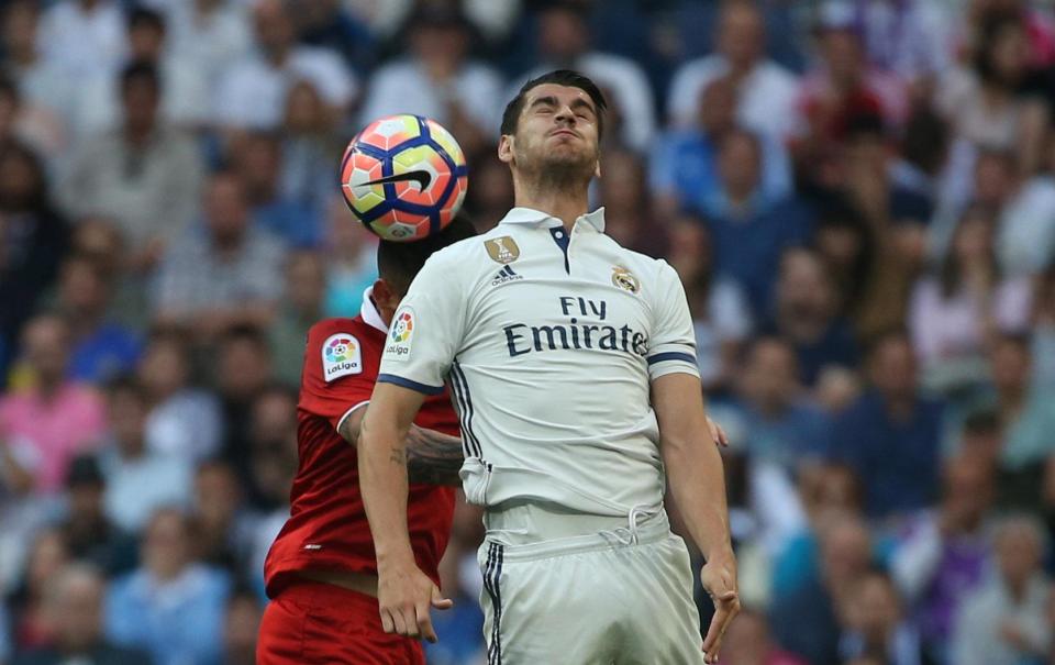  Alvaro Morata has been in and out of Real Madrid's team this season