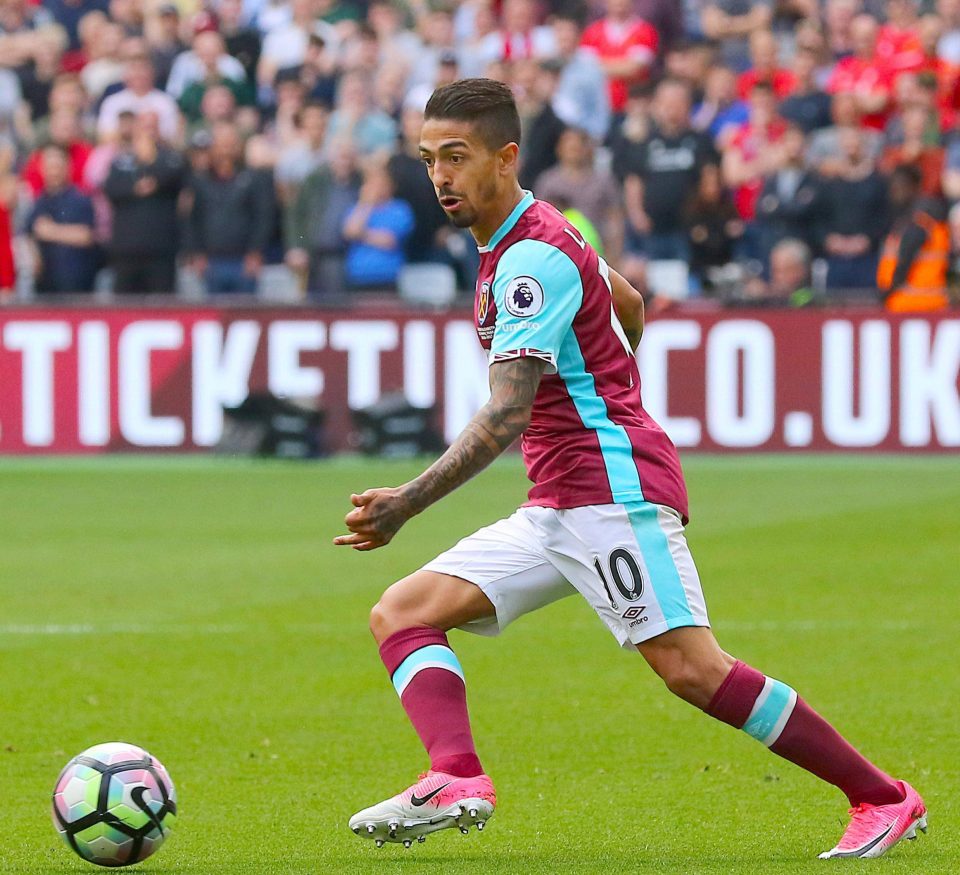  Manuel Lanzini insists he is happy at West Ham