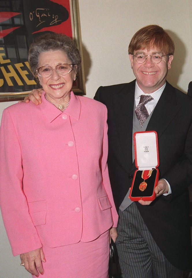  Elton John and Sheila Farebrother have reconnected after a nine-year feud