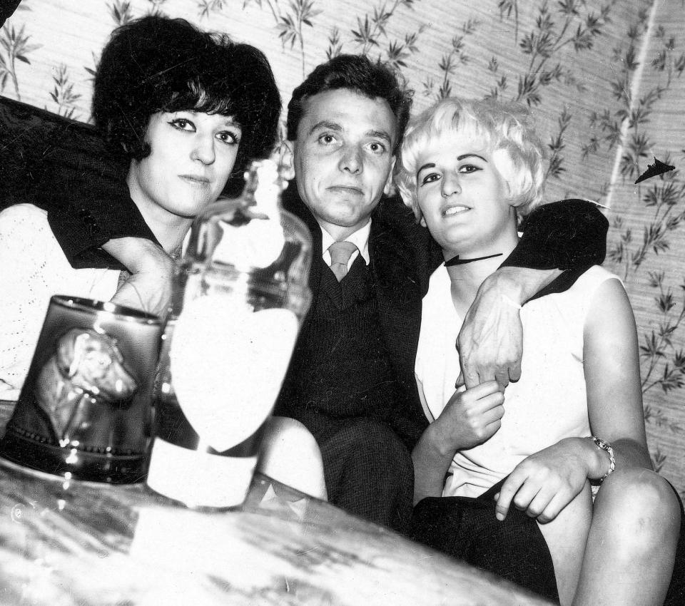  Brady with Moors Murders accomplice Myra Hindley and her younger sister Maureen