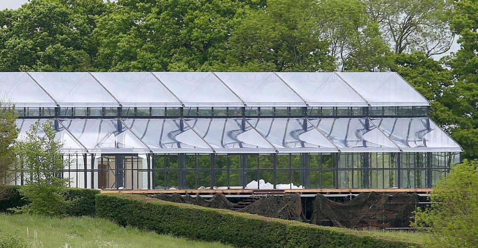 The giant £100,000 tent will accommodate approximately 350 guests