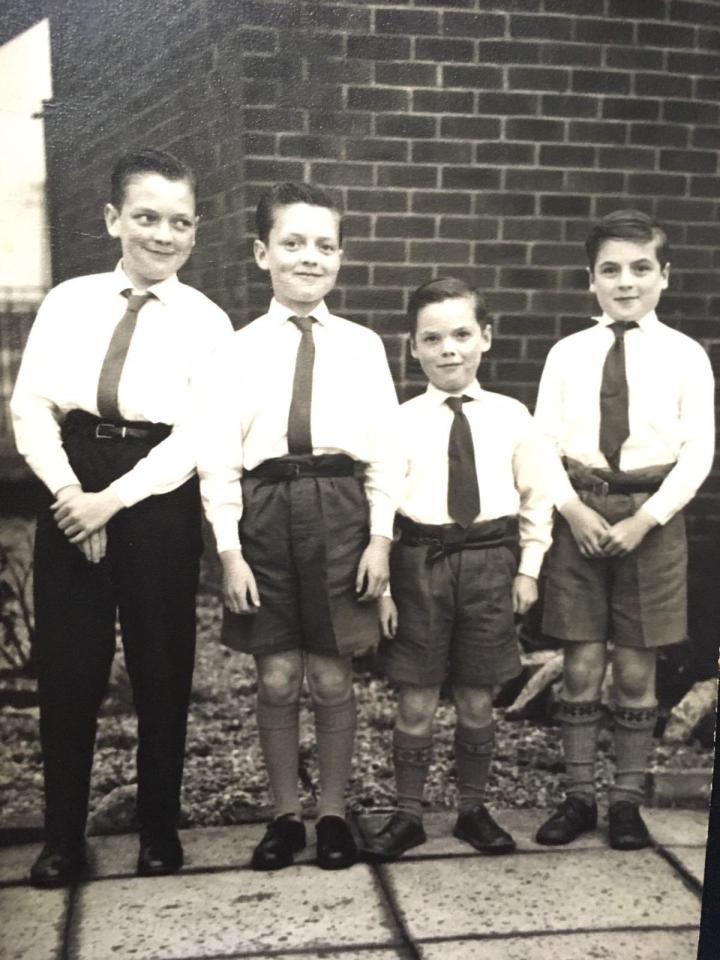  John Kilbride (far left) - pictured with his brothers - was abducted, abused and stabbed to death by Ian Brady and Myra Hindley