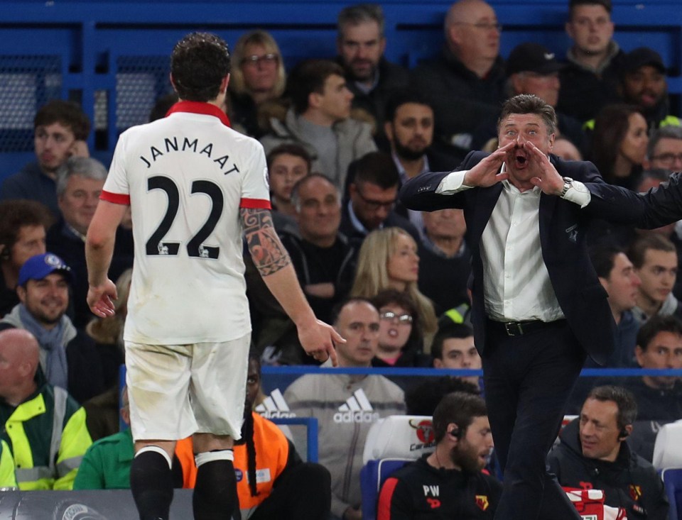 Walter Mazzarri leaves players confused by barking out orders to them in Italian