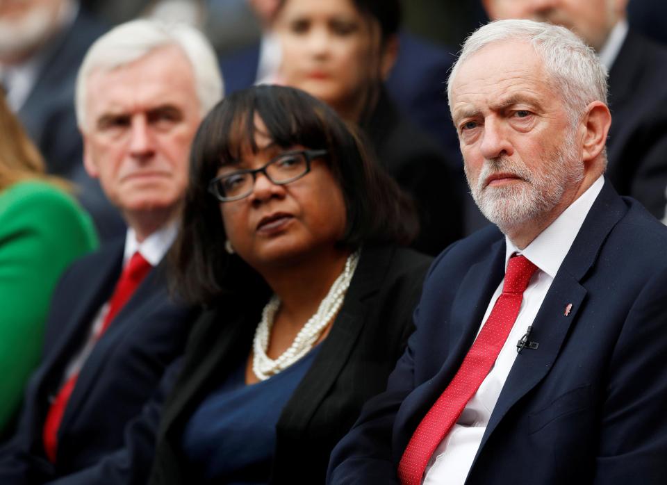  He name-checked Diane Abbott, the shadow home secretary. in his speech